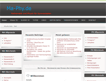 Tablet Screenshot of ma-phy.de